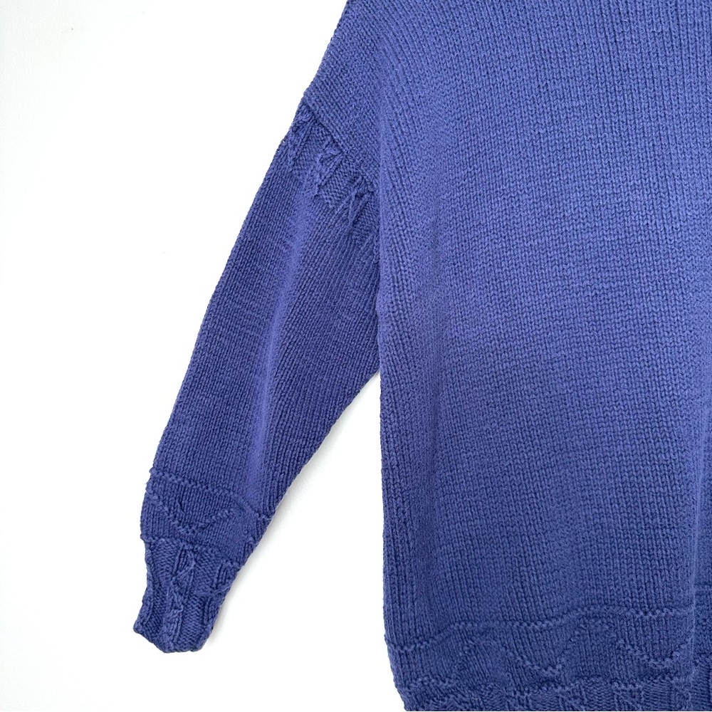 Vintage Ann Taylor Nautical Navy Old Money Preppy Embroidered Anchor Sweater - Picture 11 of 11